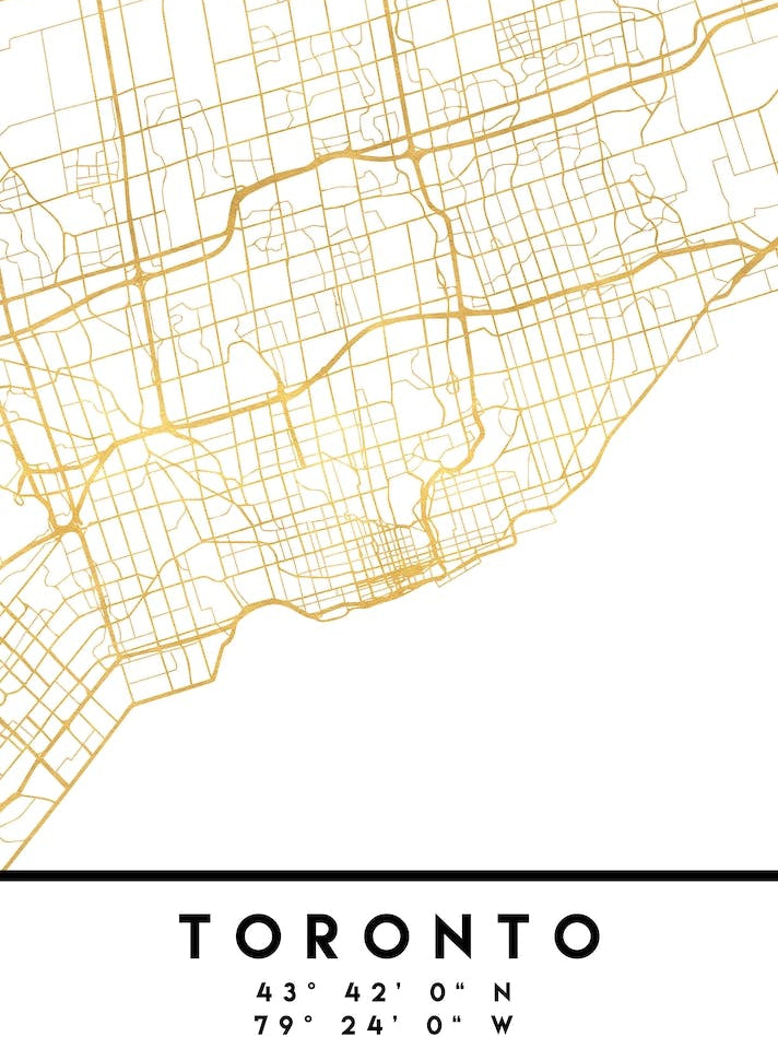 Toronto Canada City Street Map
