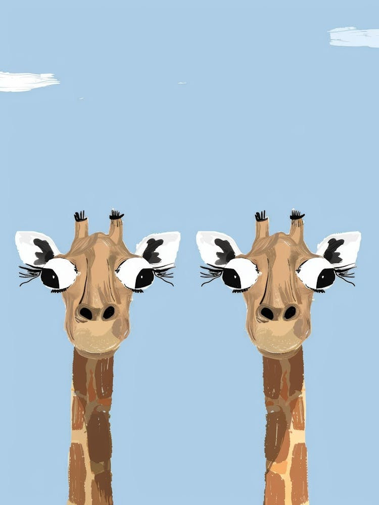 Giraffes Canvas Print