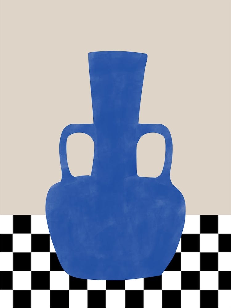 Blue Vase Print No.2