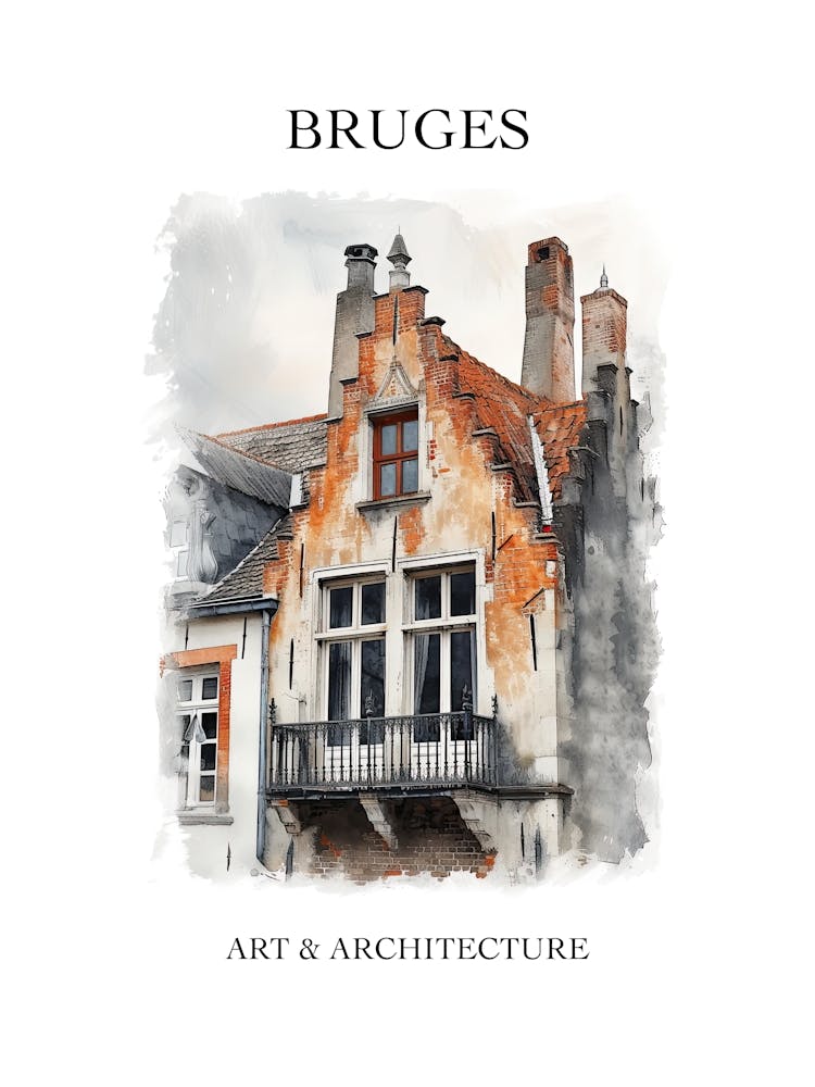 Bruges Travel And Architecture Poster 4