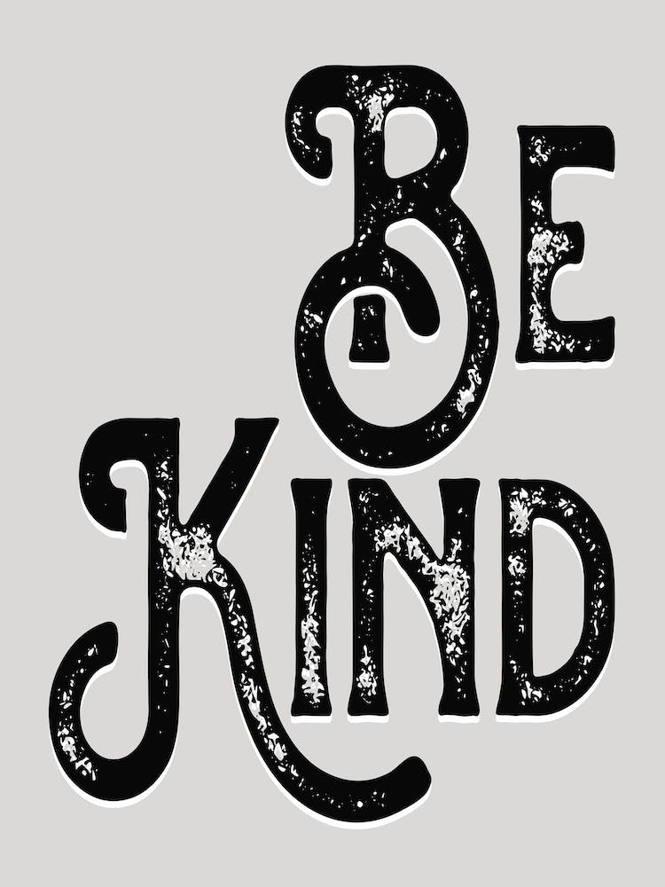 Be Kind Vintage Typography