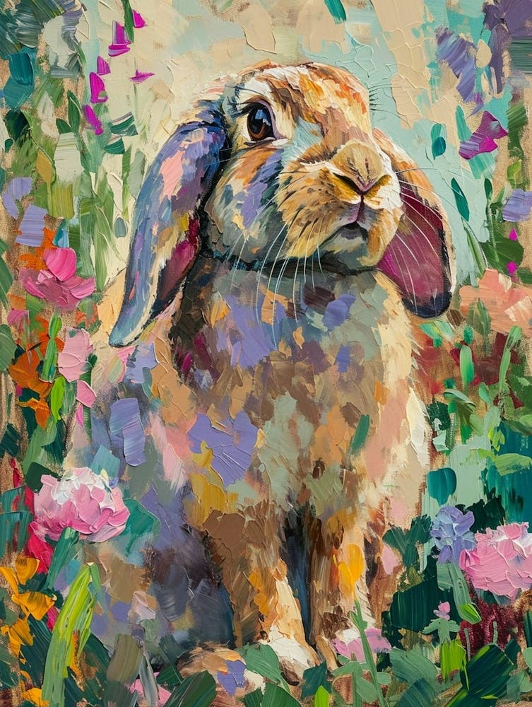 Flemish Giant Rabbit Painting 1