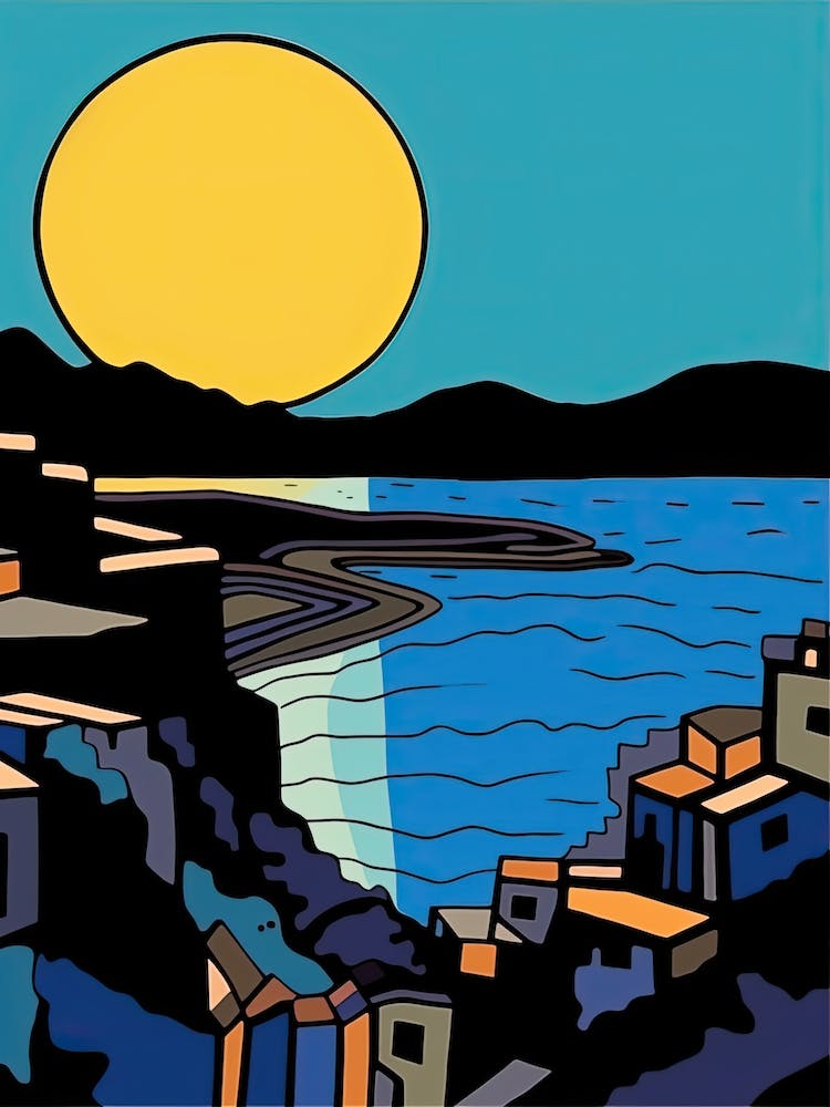 Minimalistischer Designstil von Dubrovnik, Kroatien 2