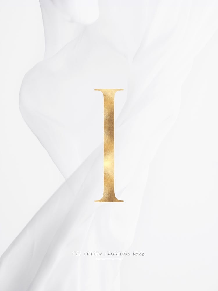 Letter I Gold