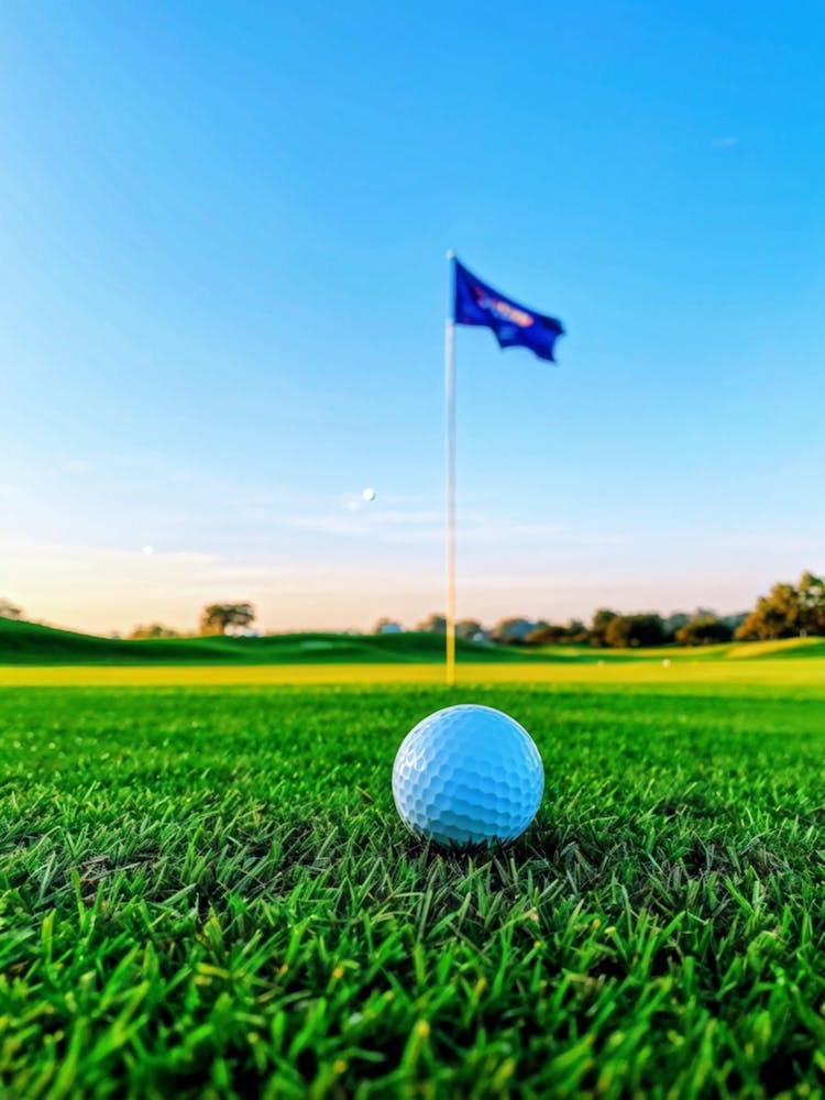 Golf Ball On The Green 1