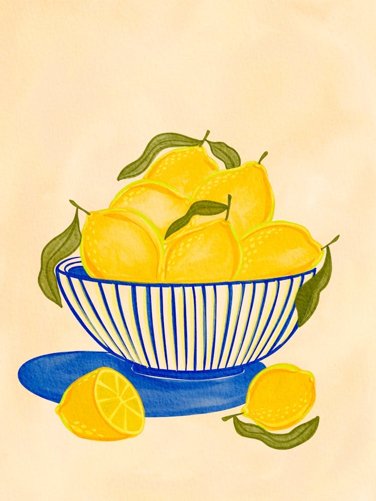 Lemons In A Bowl