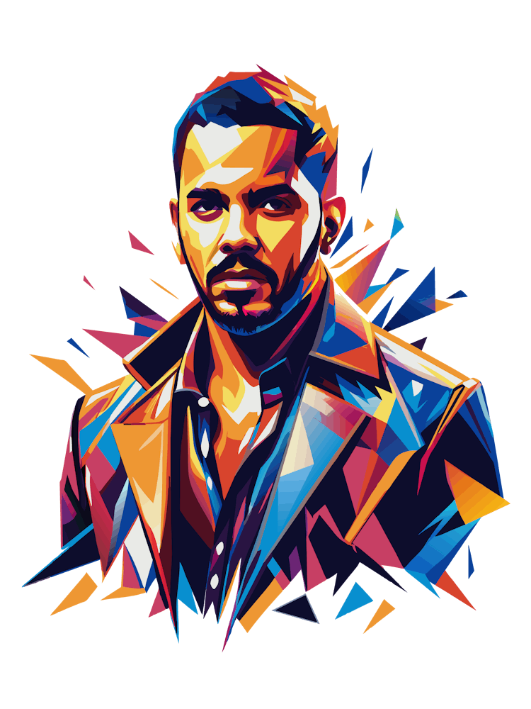 Yandel 02 Portrait Music Icon WPAP Pop Art