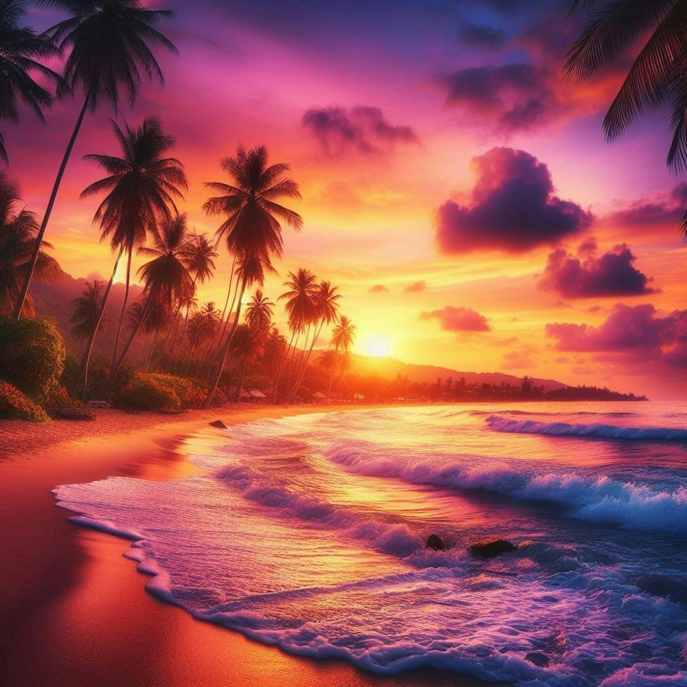 Sunset On The Beach 3