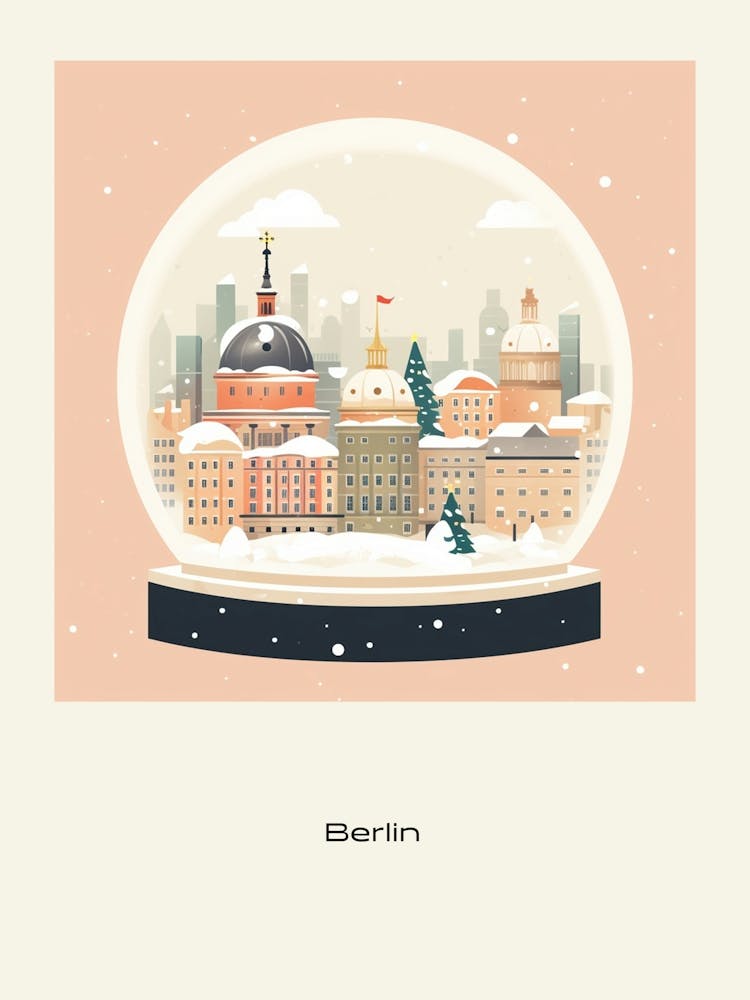 Berlin Germany 1 Snowglobe Poster