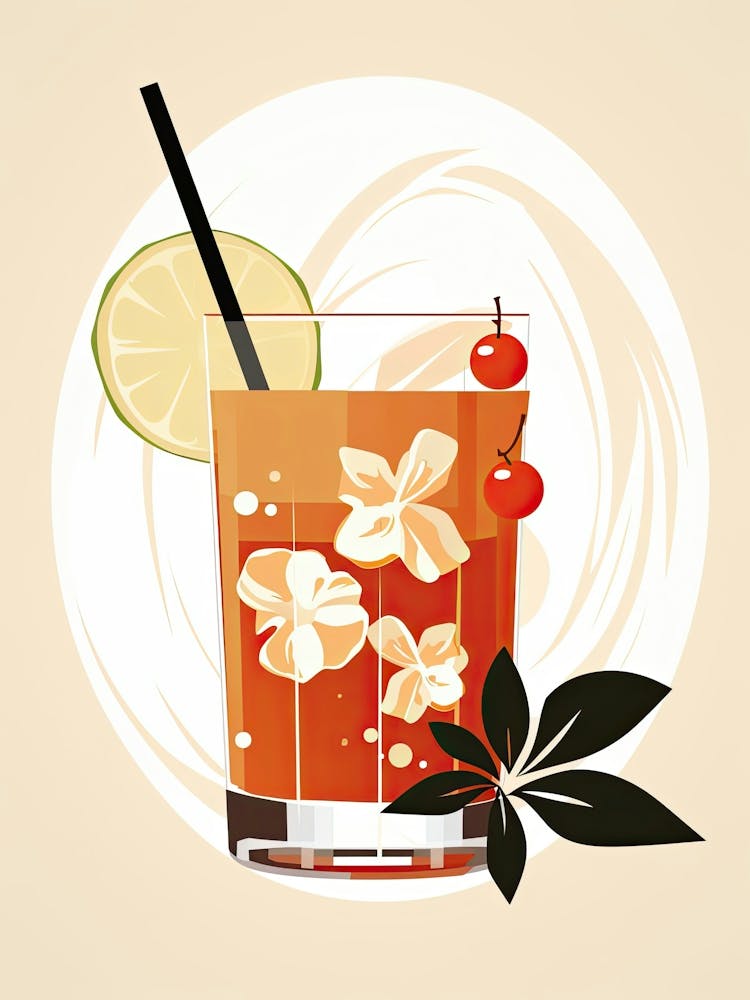 Mai Tai Floral Infusion Cocktail 8