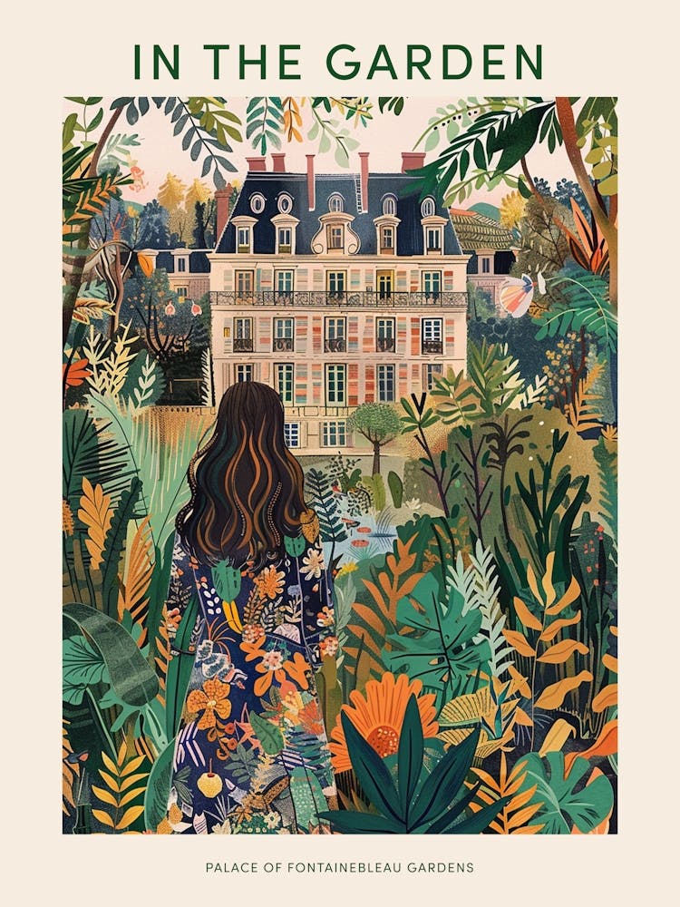 In The Garden Poster Palace Of Fontainebleau Gardens France 2