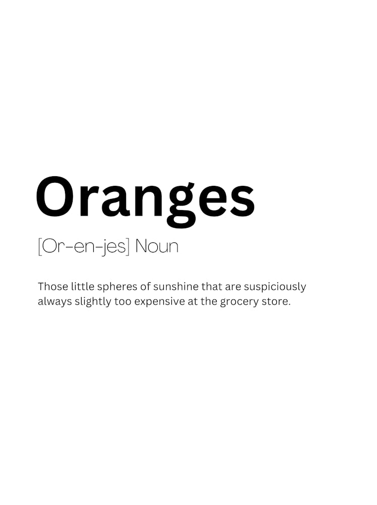 Oranges Definition Meaning