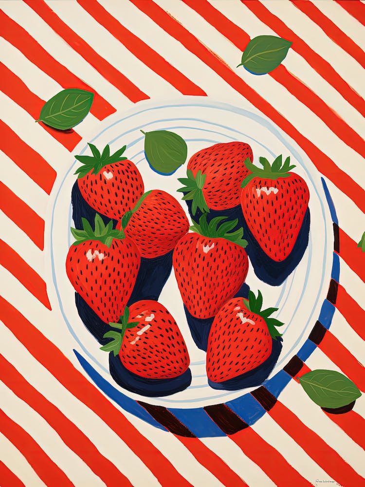 Strawberries Fruit Summer Illustration 5