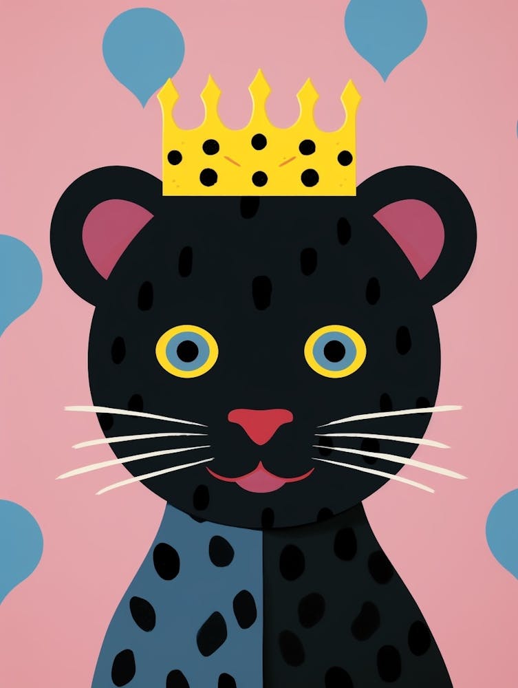 Little Panther 2 Wearing A Crown