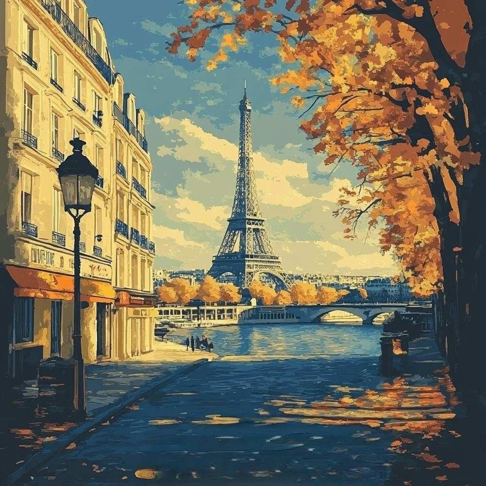 Paris Eiffel Tower Art 1