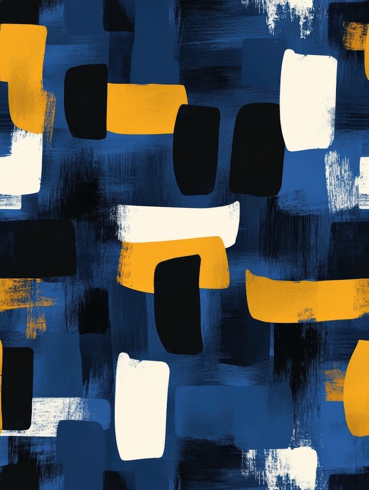 Abstract Blue And Yellow 1