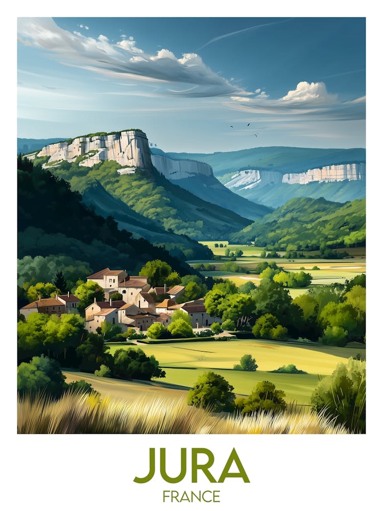 Affiche de voyage Jura