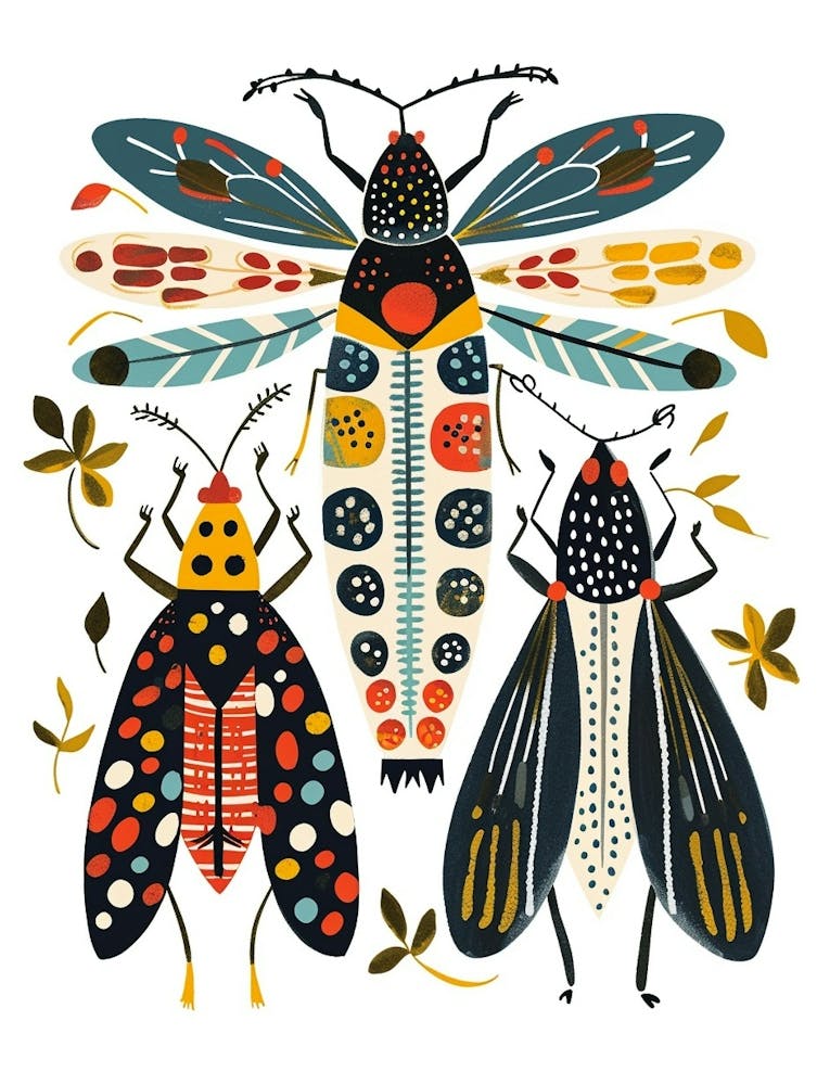 Colourful Insect Illustration Aphid 6