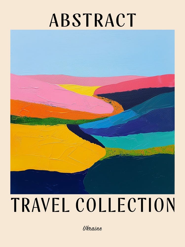 Abstract Travel Collection Poster Ukraine 2