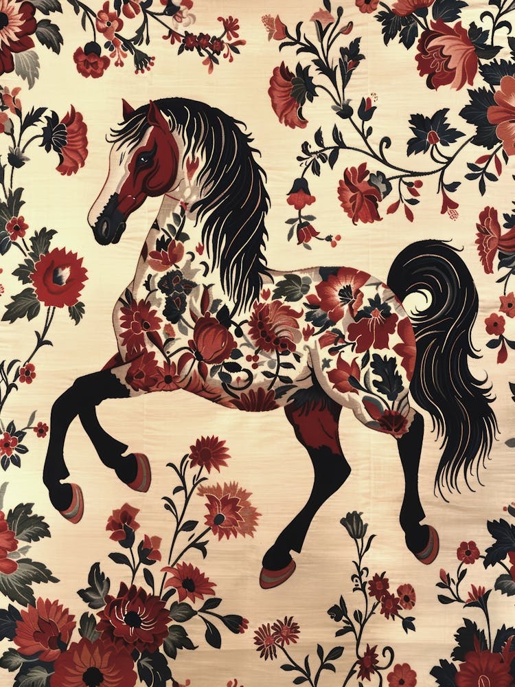Chinese Lunar Year Of The Horse 3 Full William Morris Style