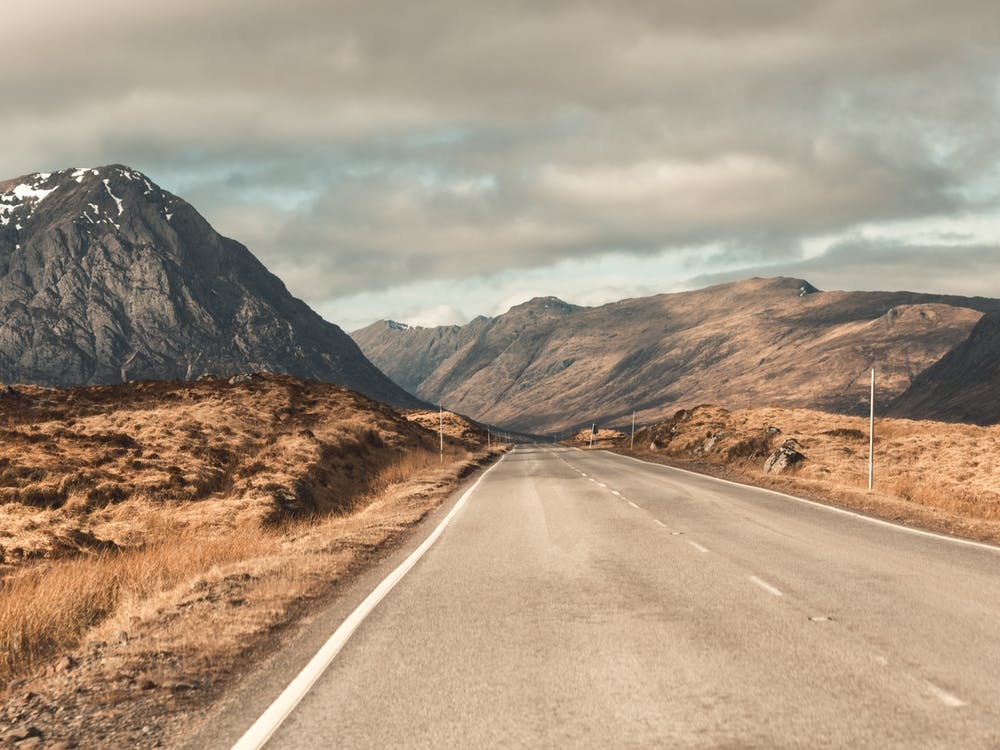Empty Road In Scotland 1