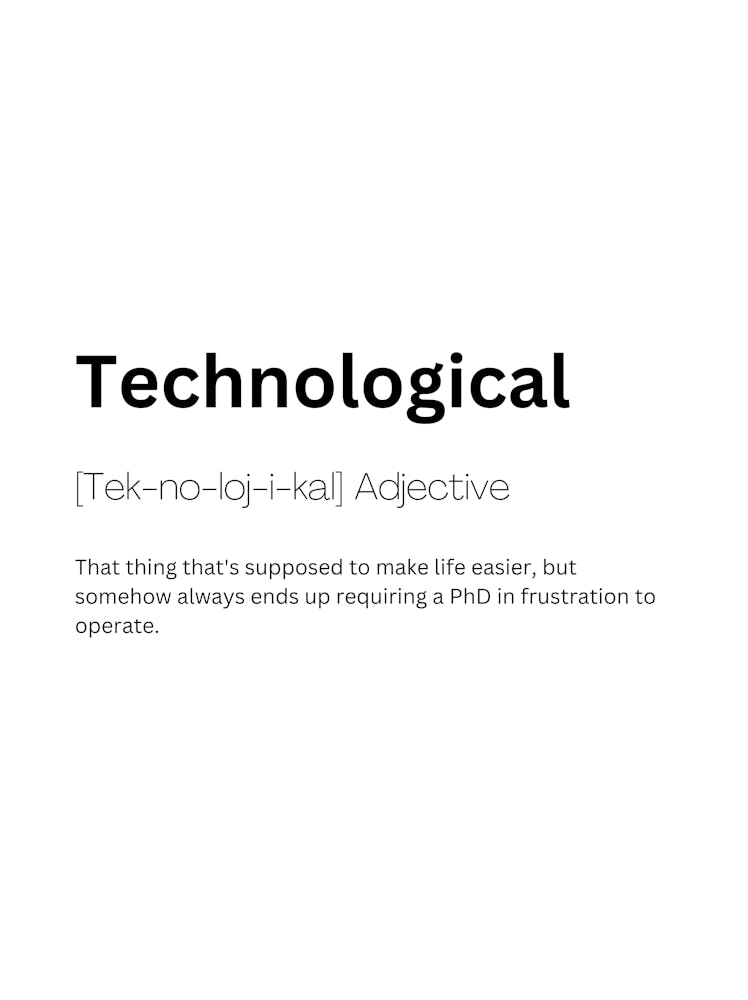 Technological Definition Meaning