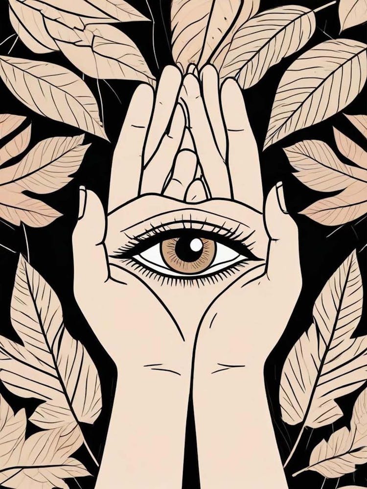 Abstract Hand And Eye Pattern (2)