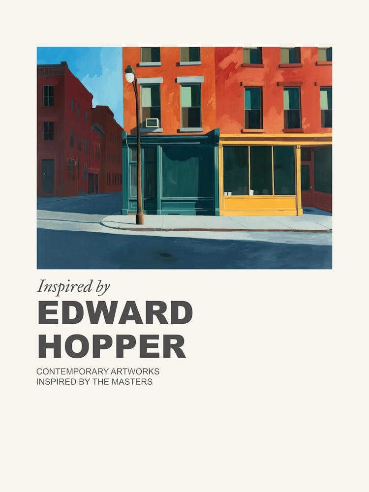 Museum Poster Inspired By Edward Hopper 2