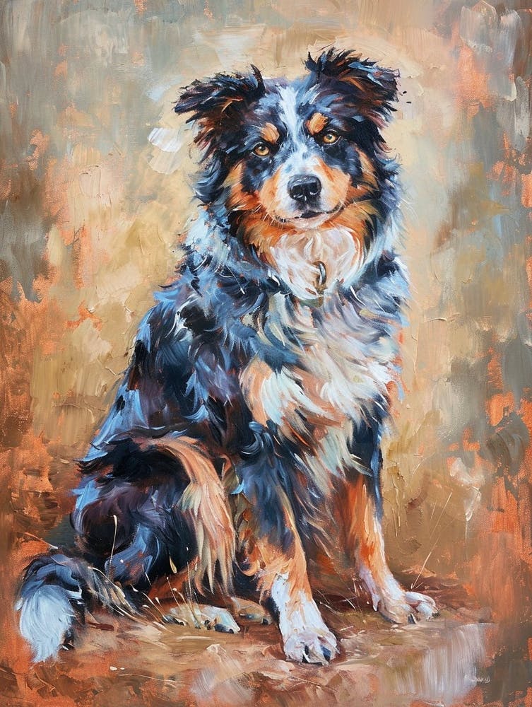 Icelandic Sheepdog Acrylic Painting 3