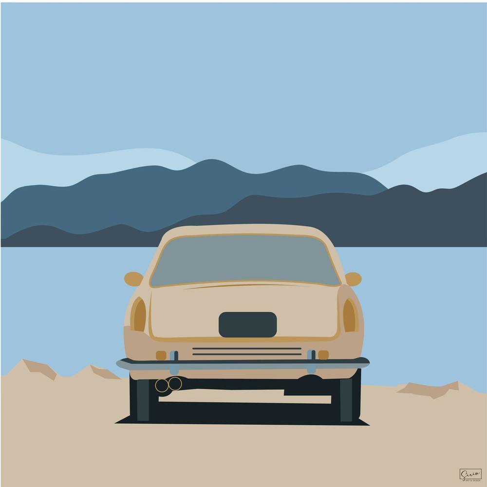 Car On The Beach