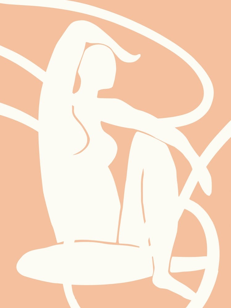 Peach Fuzz Matisse Style Poster_2670764