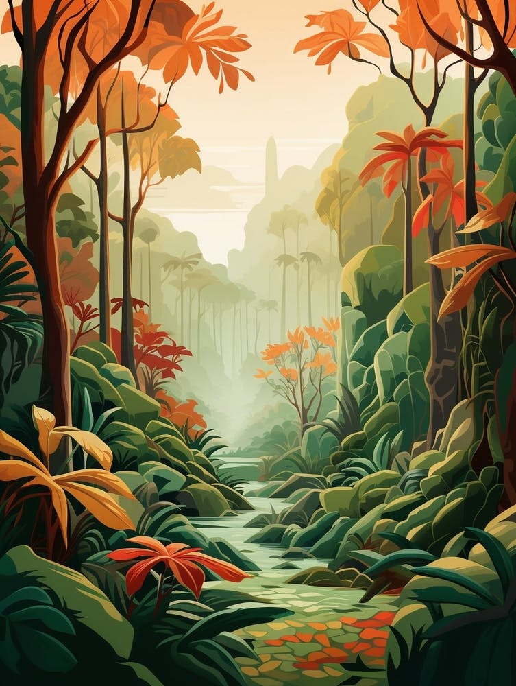 Jungle Abstract Minimalist 8