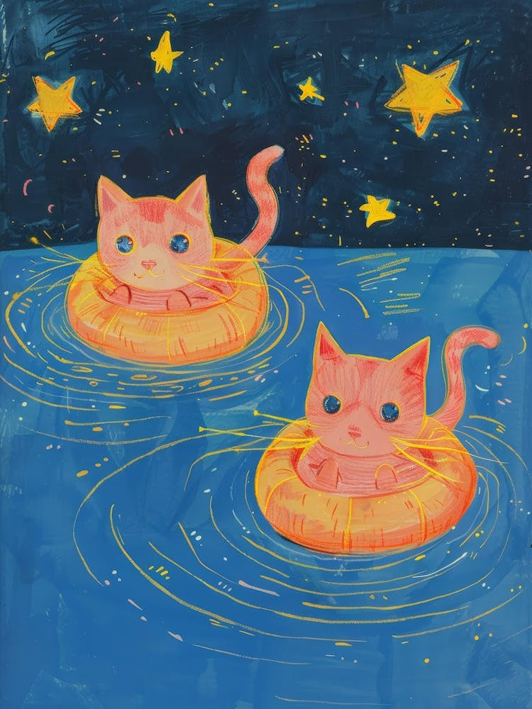 Cats In The Pool