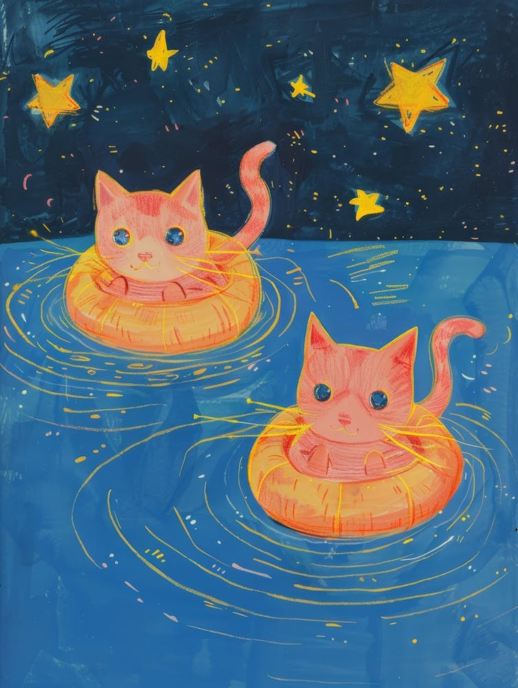 Cats In The Pool