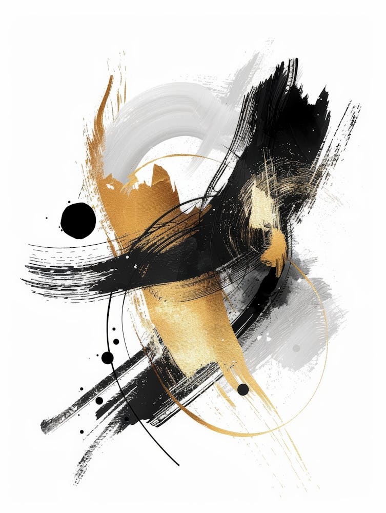 Abstract Brushstrokes Canvas Print 13