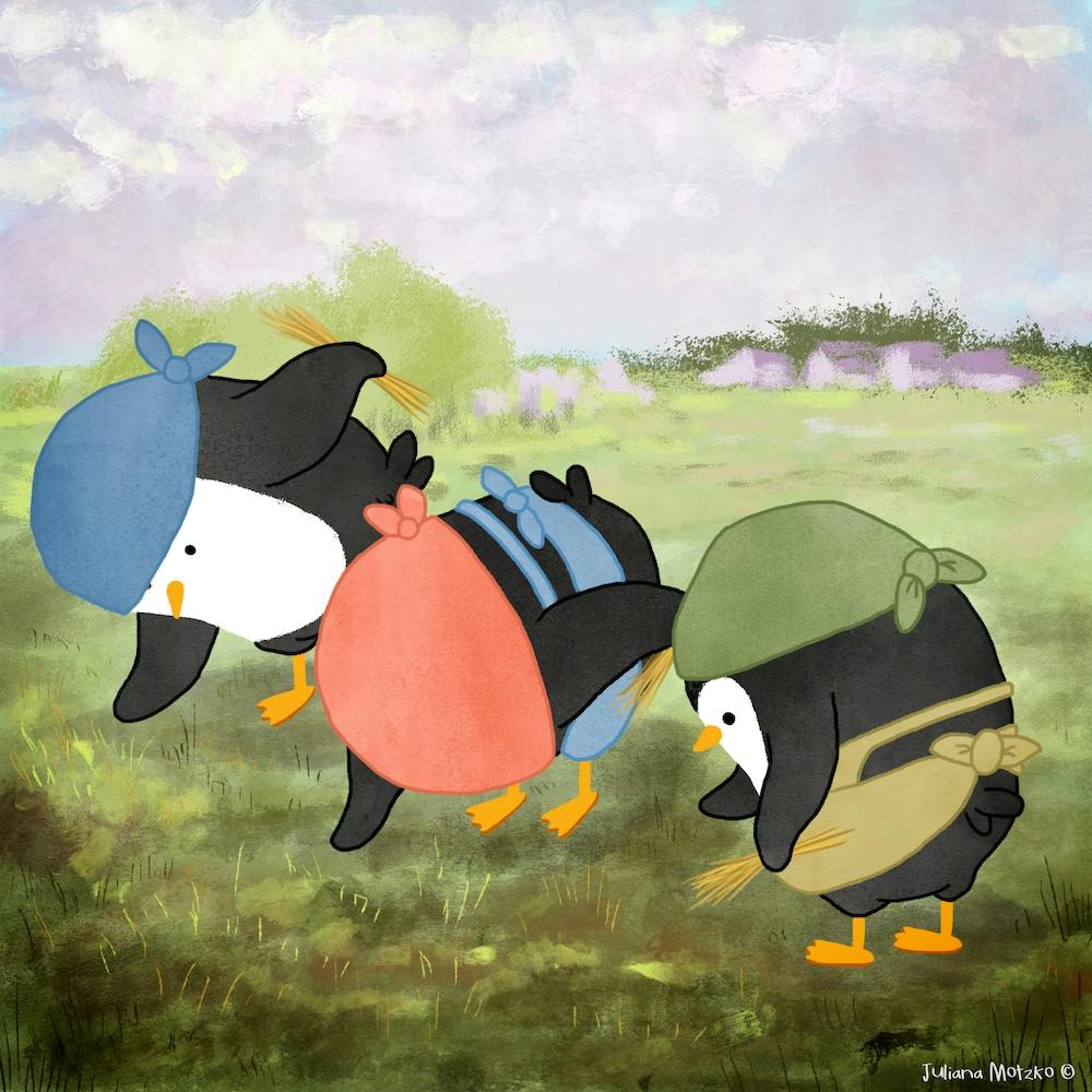 The Penguins Gleaners Art Series