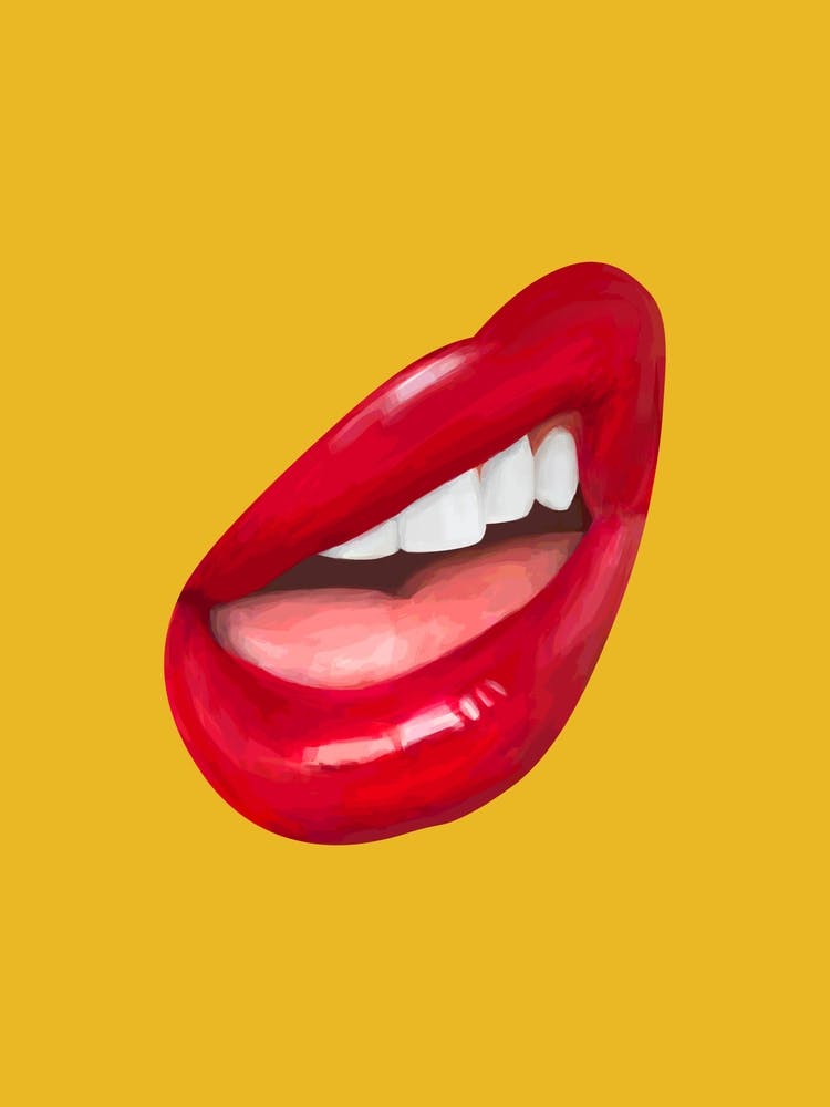 Lippen (gelb)