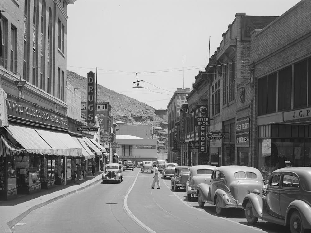 Main Street Of Bisbee, Arizona By Russell Lee