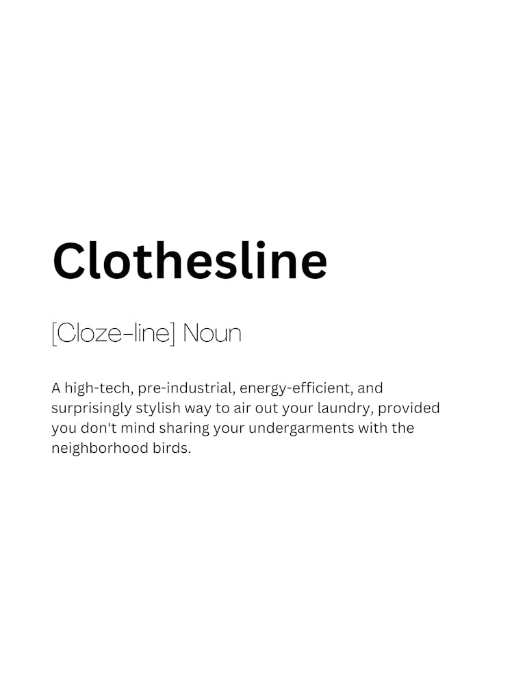 Clothesline Definition Meaning