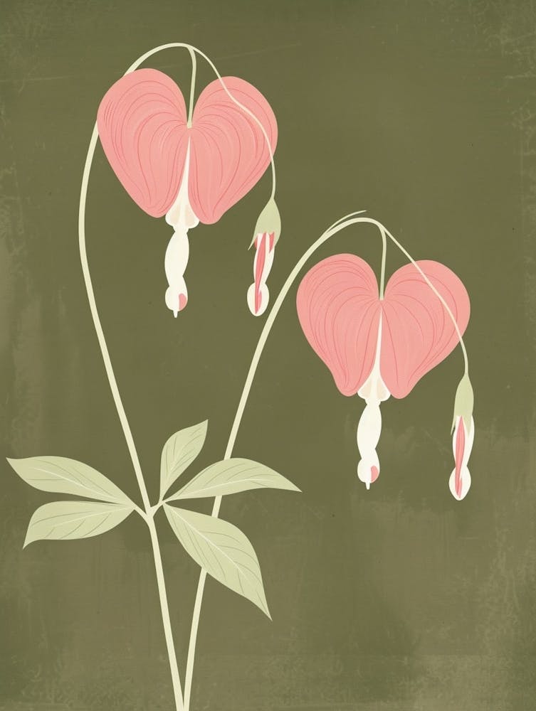 Pink & Green Bleeding Heart 3