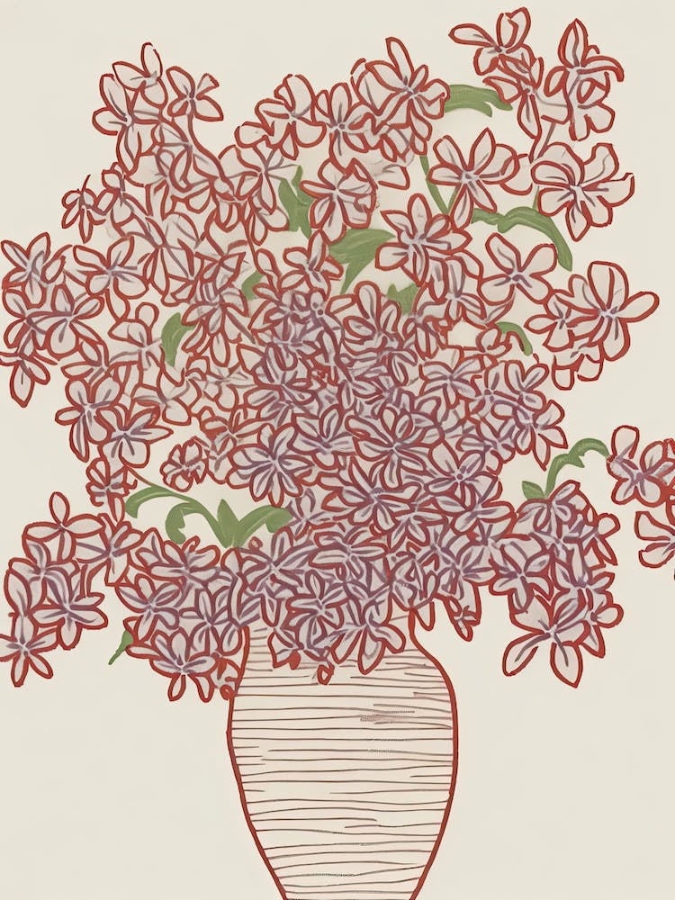 Floral Still Life Sketch Line Art 19