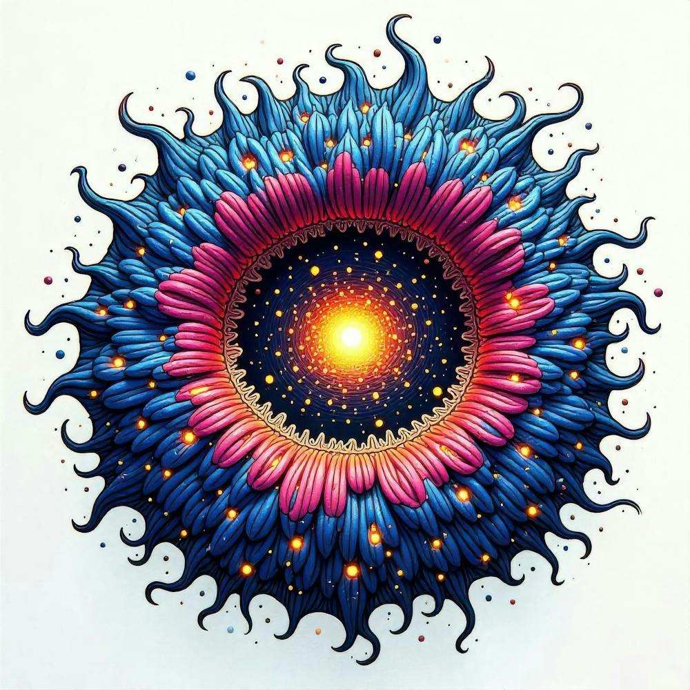 Psychedelic Sunflower