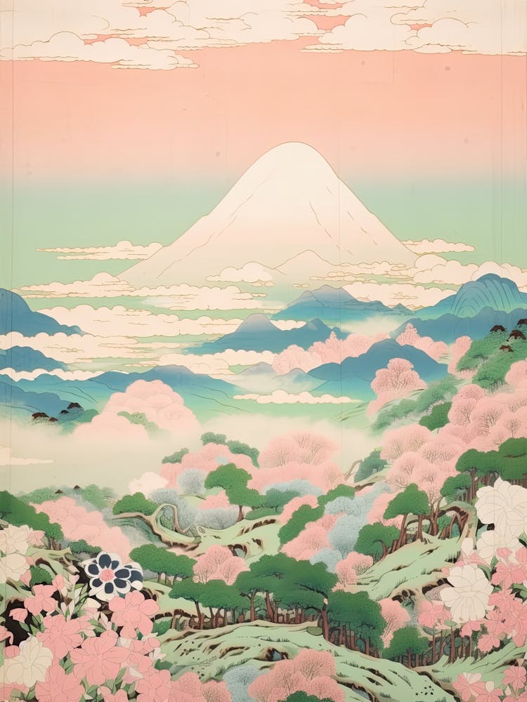 Mount Azuma In Fukushima Japanese Landscape 4