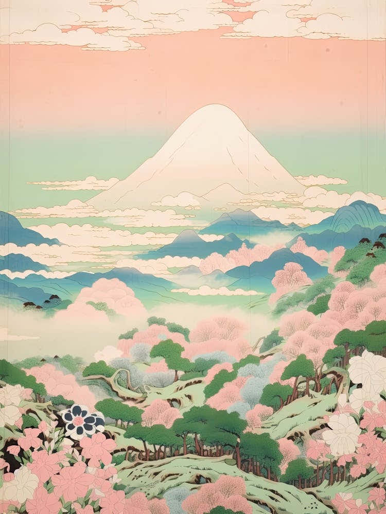 Mount Azuma In Fukushima Japanese Landscape 4