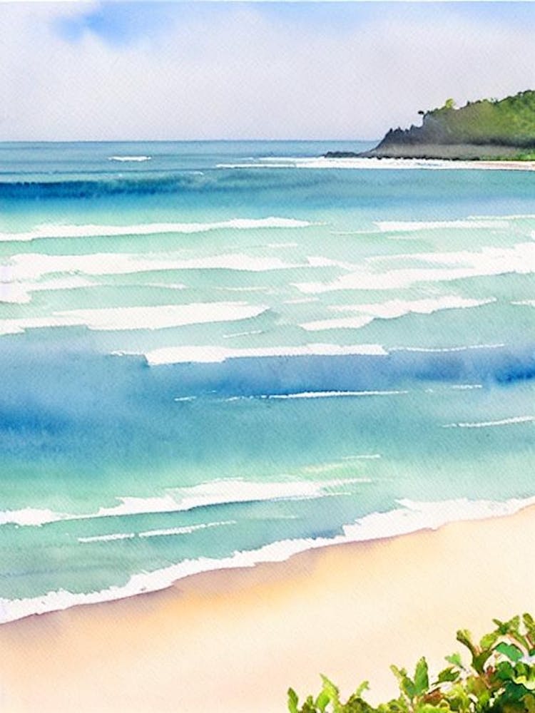 Radisson Beach 4, Bali, Indonesia Watercolour