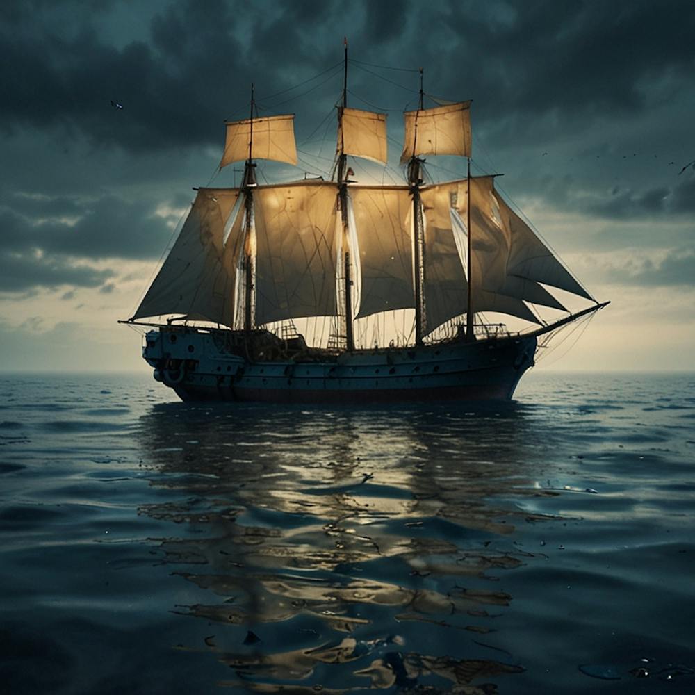 Sailing Ship In The Ocean