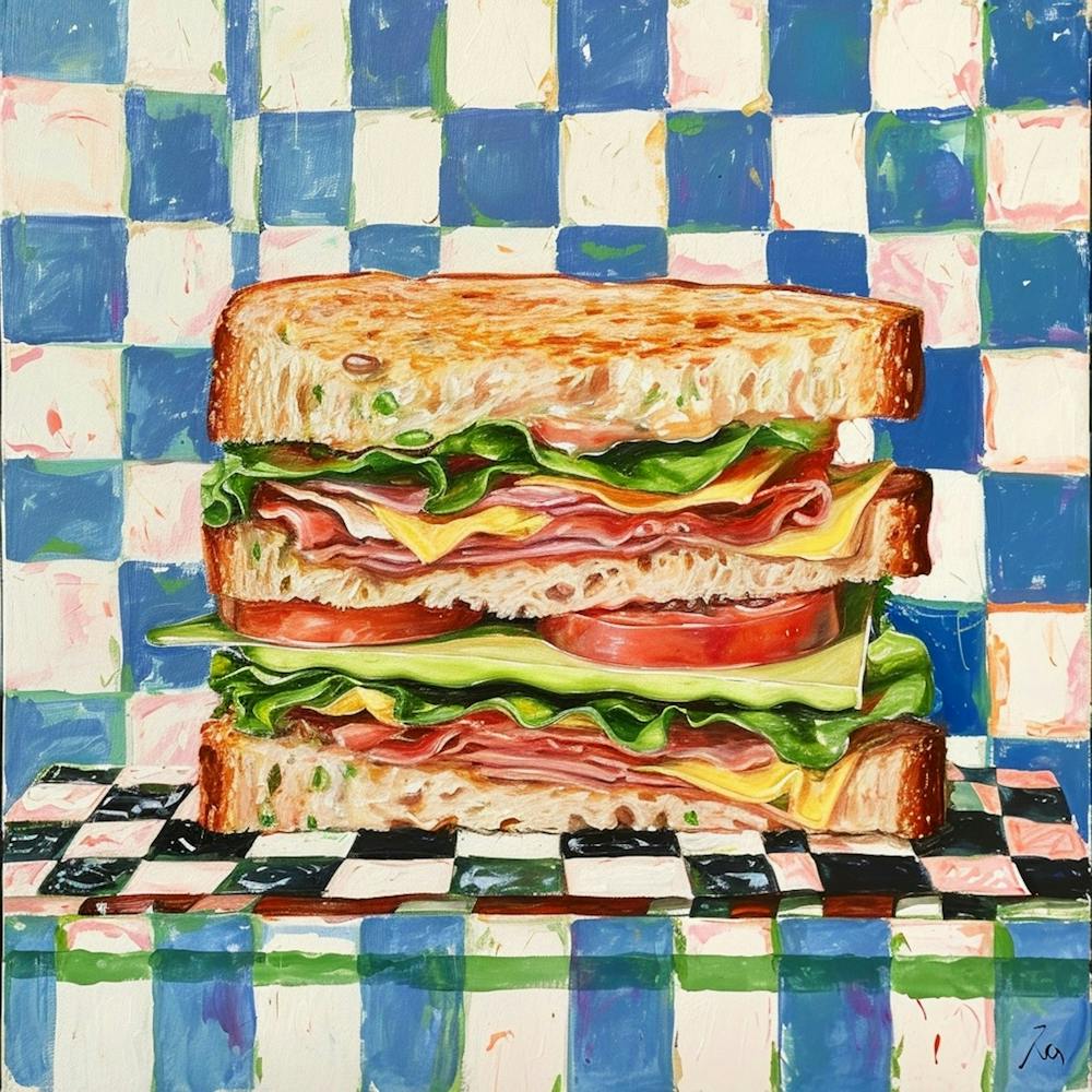 Club Sandwich Pastel Checkerboard 3