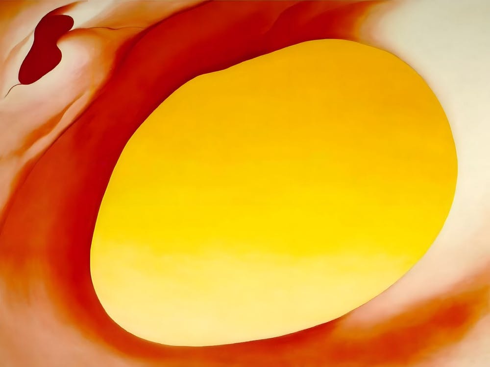 Georgia O'Keeffe - pelvis series red with yellow