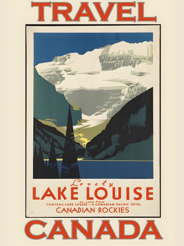 Lake Louise Travel Poster
