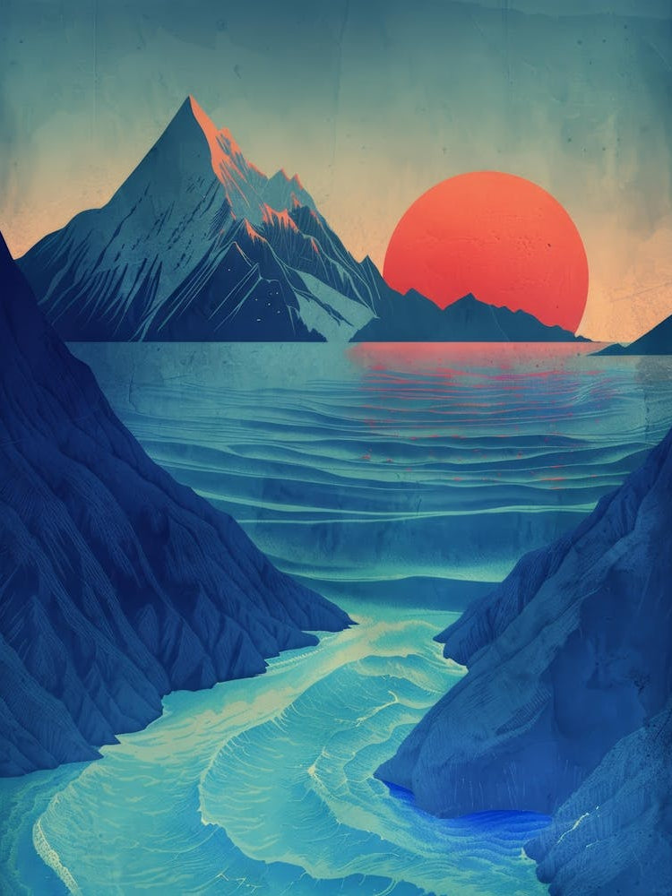 Sunset Over The Ocean 82